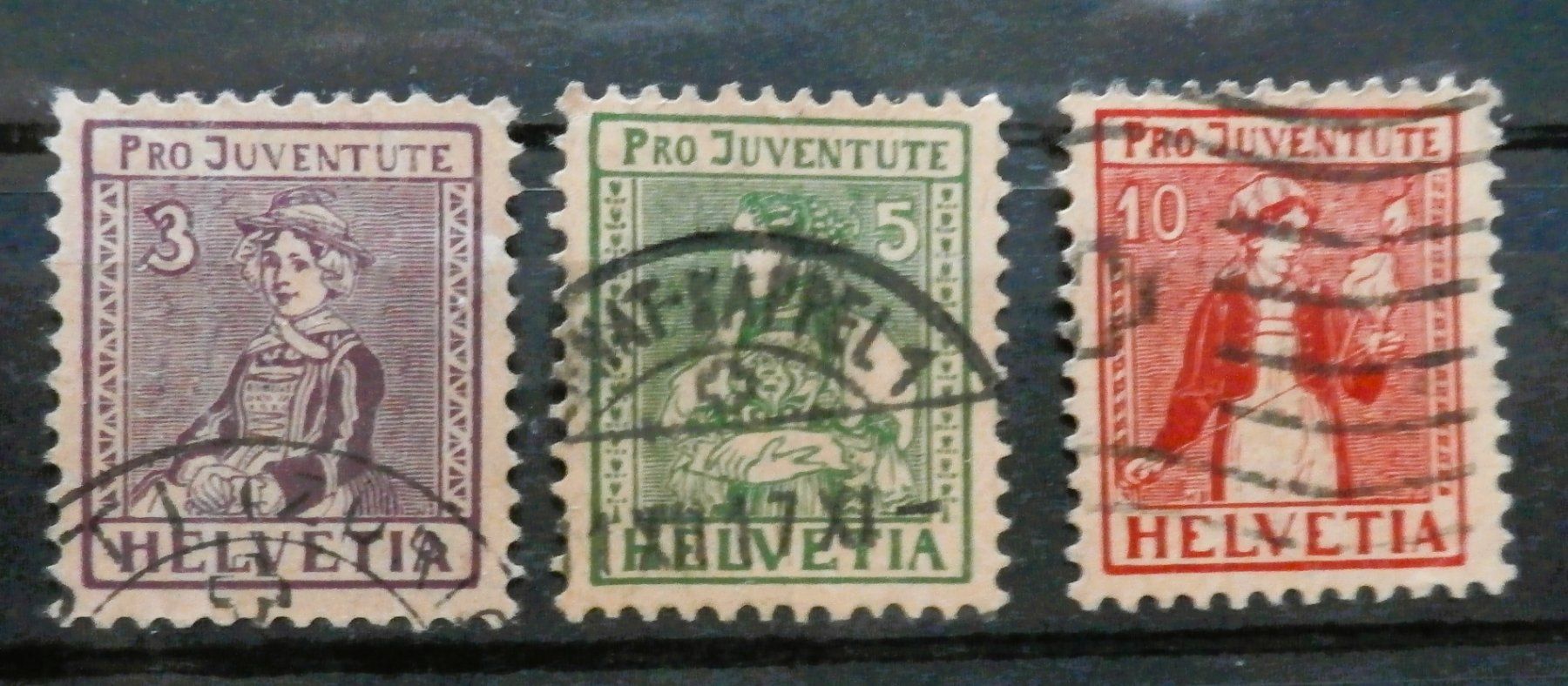 Alle Briefmarken: CH Pro Juventute 1917 – Gebraucht aus Kehrsatz von Bernherb2 1