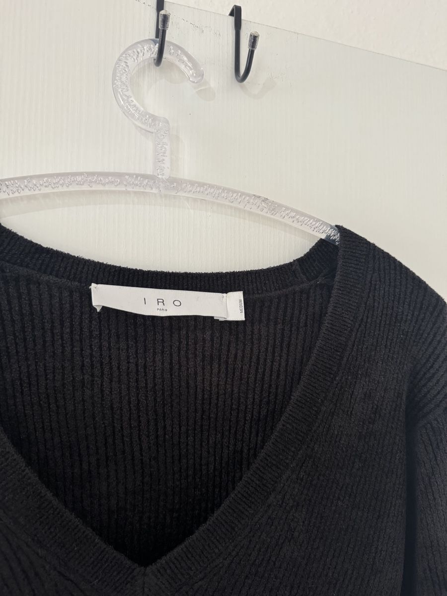 Iro Top: IRO Paris schwarz Rippstrick Damen Top Pullover Grösse M – Nuovo (secondo la descrizione) da Wetzikon ZH venduto da Jan_wojt 1