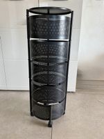 Rollregal Metall schwarz 5 Etagen drehbar guter Zustand