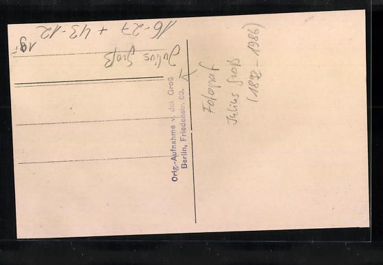 Cartoline postali: Foto-AK Berlin, Julius Gross, Friedenstr – Usato da Berlin venduto da bartko-reher 1