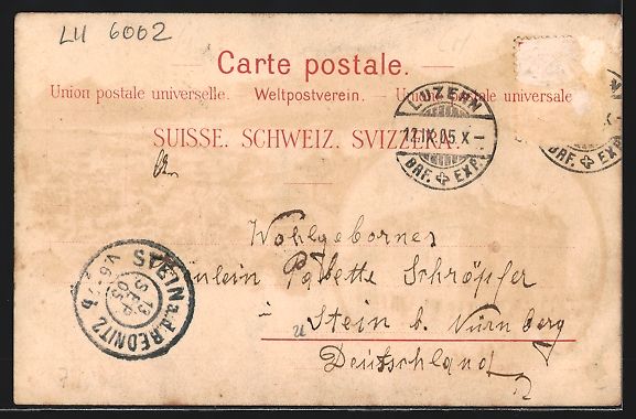 Cartoline postali: Litho Lucerne, Hotel du Rutli, Teilansic – Usato da Berlin venduto da bartko-reher 1