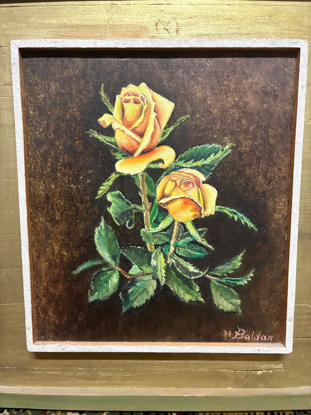 Poster & Bilder: Rosenbild auf Holz – Gebraucht aus Horw von adler65 1
