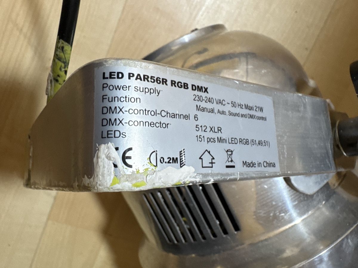 Lampen: LED Scheinwerfer PAR56R RGB DMX – Gebraucht aus Ehrendingen von Sansav 5