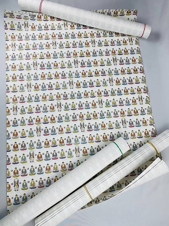 Carta: Buddha  Geschenkpapier, Sets mit je 5 Bögen – Nuovo (secondo la descrizione) da Zürich venduto da bentalent711 3