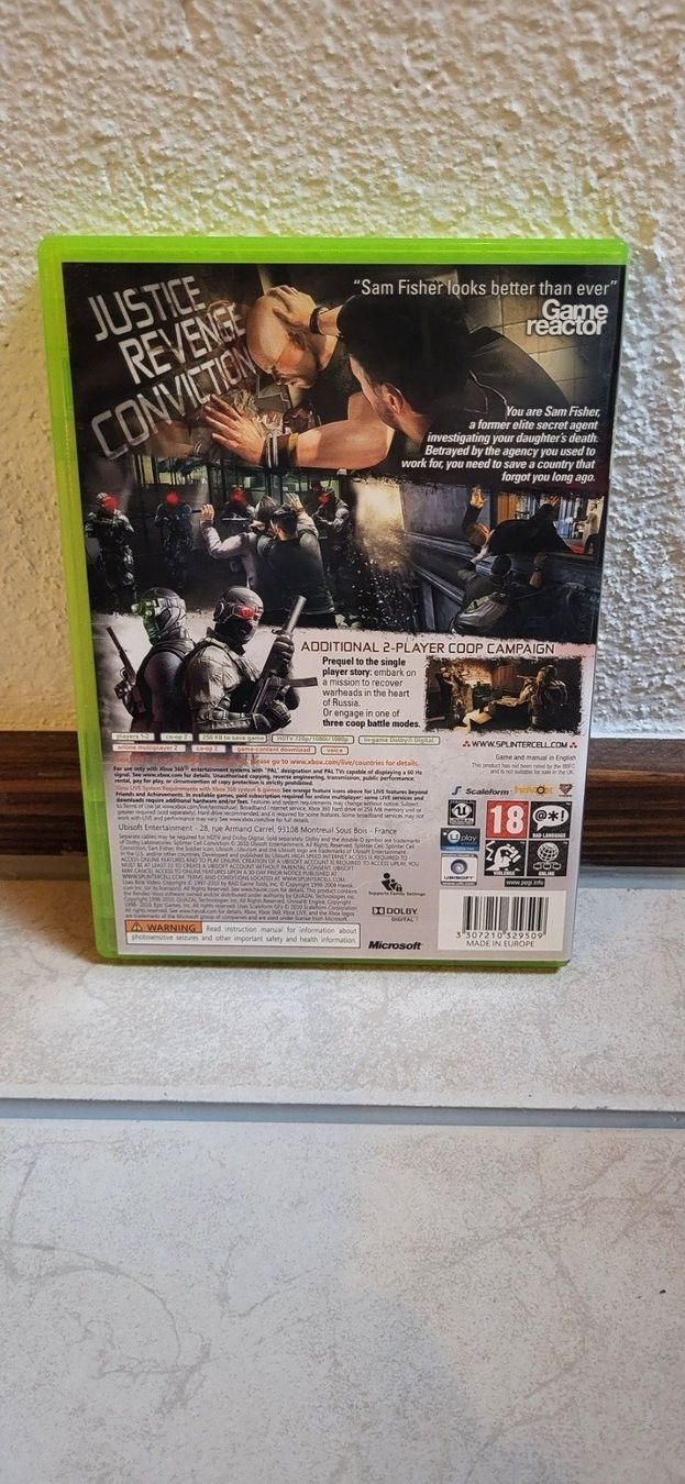 Microsoft Giochi: Xbox 360 Spiel - Splinter Cell Conviction – Usato da Münsingen venduto da Heroism2010 1
