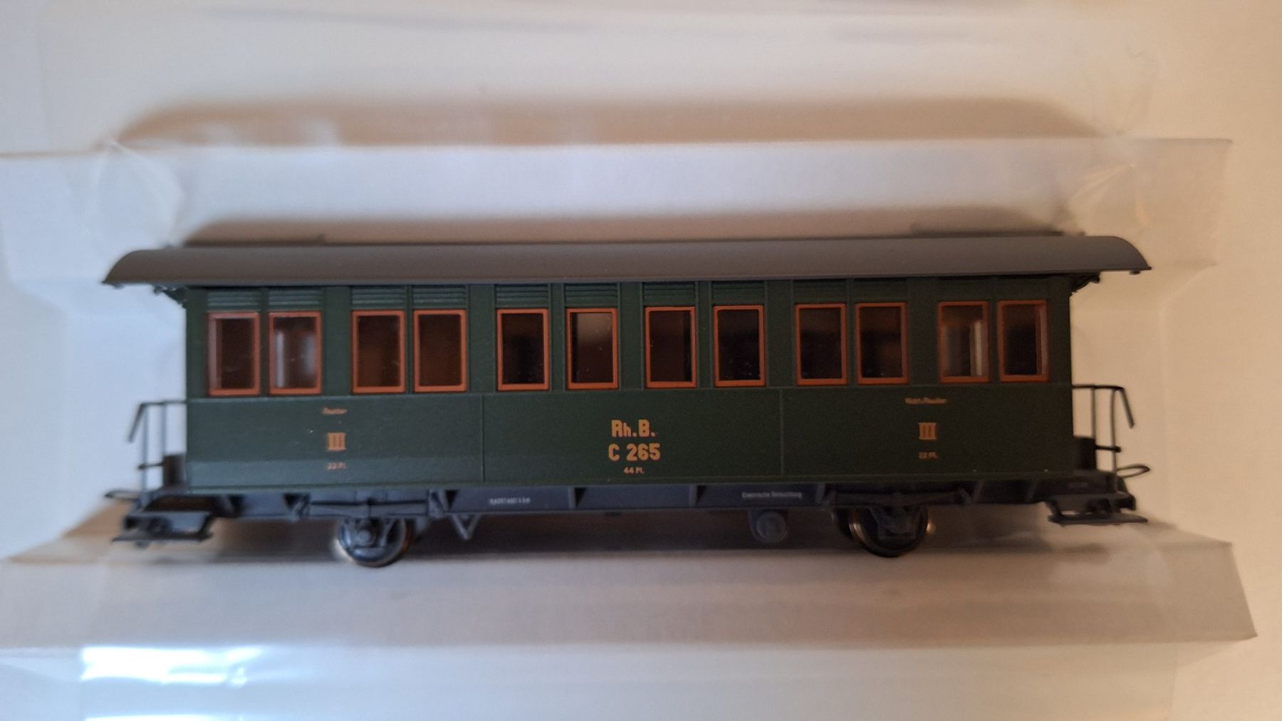 Bemo Modelleisenbahnen: Bemo 3230 105 RhB C 265 Personenwagen – Neu (gemäss Beschreibung) aus Haslen AI von JEPIZU