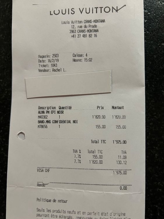 Louis Vuitton Borse da donna: Louis Vuitton, sac Alma pm , cuir épi noir – Nuovo (secondo la descrizione) da Prangins venduto da fcbabeli 6