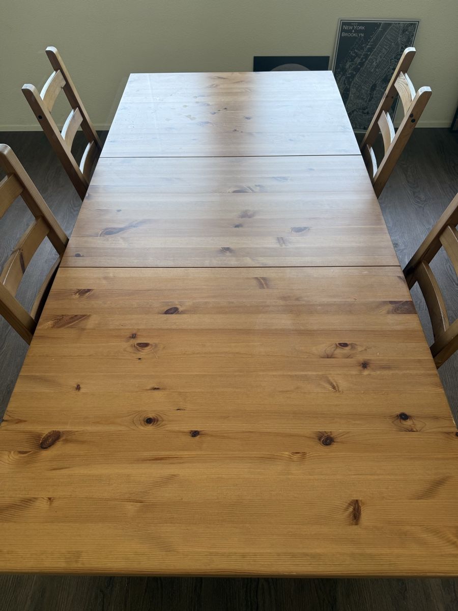 Ikea Tischset: (GRATIS) IKEA Ausziehtisch mit 4 Stühlen | Gut gebraucht – Gebraucht aus Dintikon von wunderliing 1