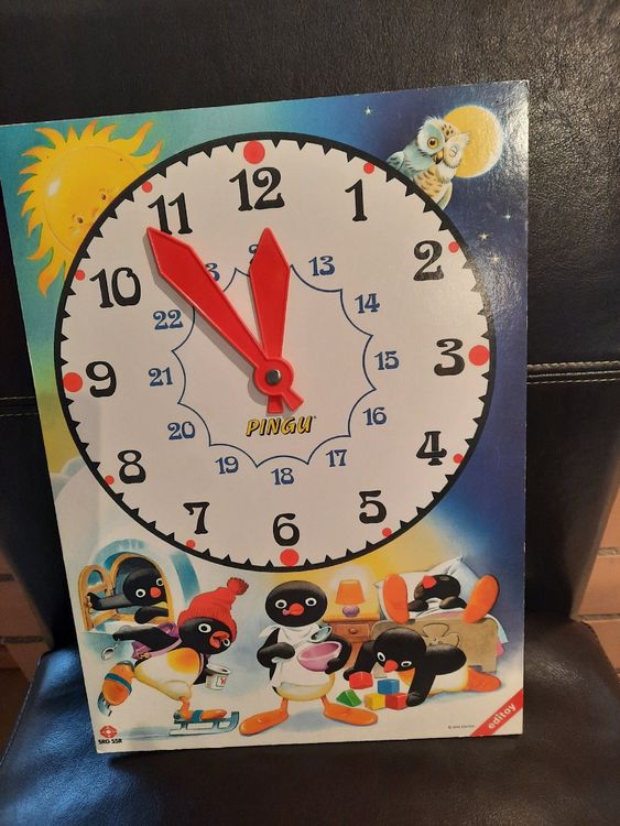 Eduplay Dual Lernuhr – Analog & Digital, Für Kinder Zum Uhrzeit Lernen, Mit Tag/Nacht-Anzeige, 38,5x21 Cm