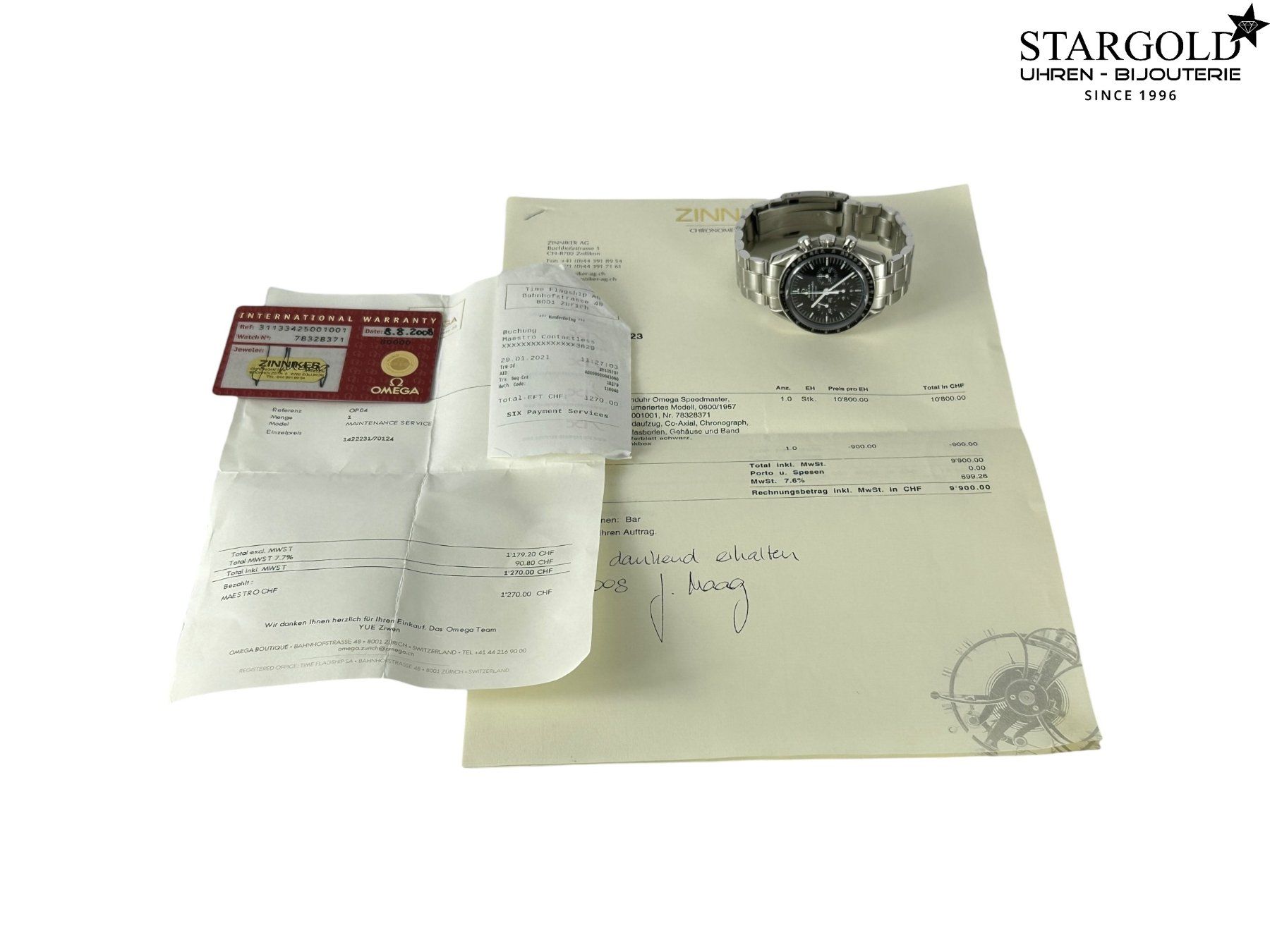 Omega Uhren: Omega Speedmaster 50th Anniversary - 311.33.42.50.01.001 – Gebraucht aus Zürich von Stargold-Uhren 7