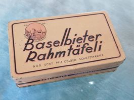 Blechdose Antik -  Baselbieter Rahmtäfeli