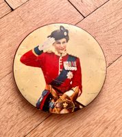 Runde, antike Bonbon- Blechdose - Vintage