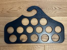Schalhalter / Schalbrett schwarz mit 14 Löchern