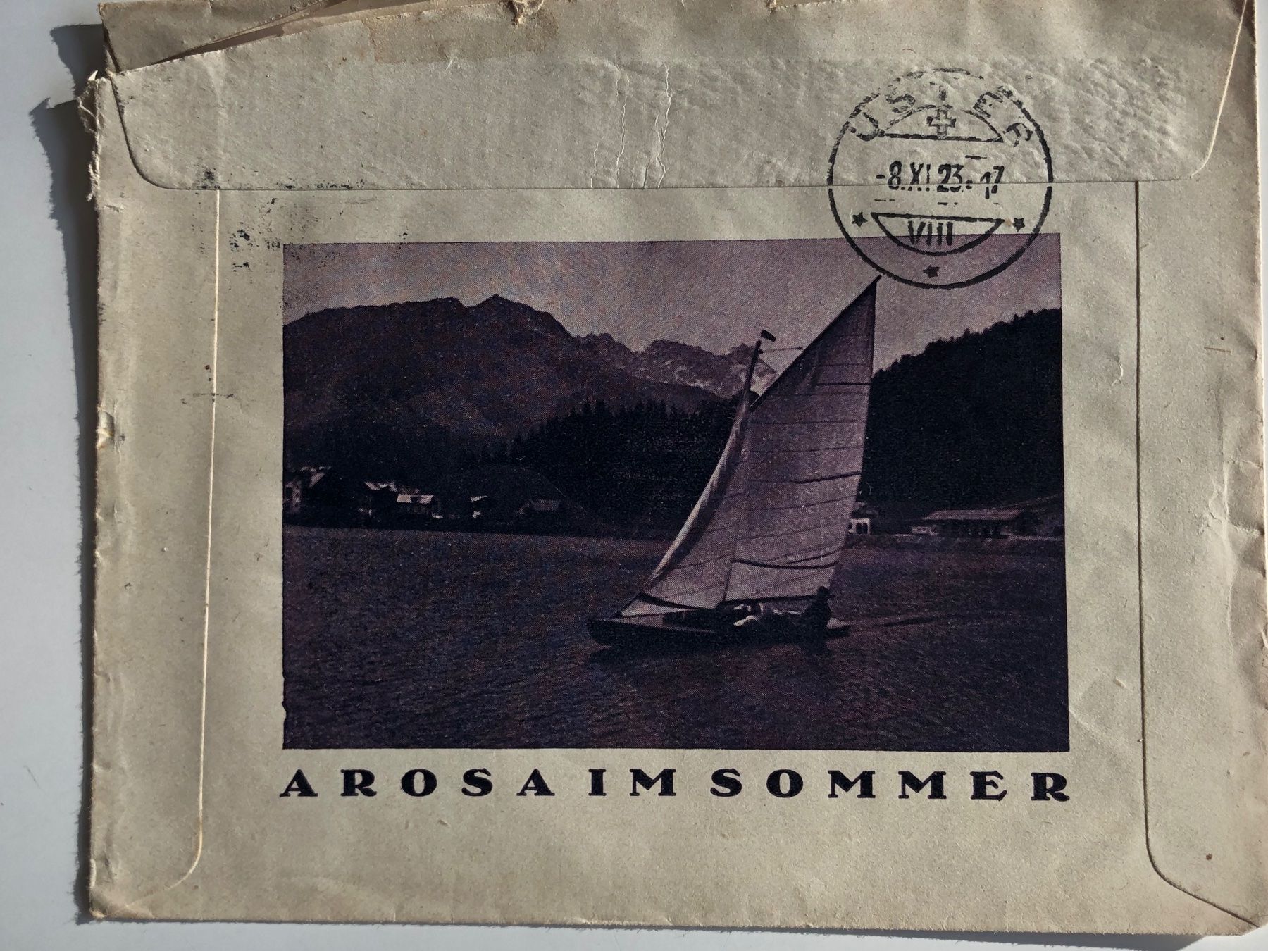Tous les timbres: Illustrierter Werbebrief AROSA 1923 !!! – D'occasion à Winterthur par SchatzchischtliWinti