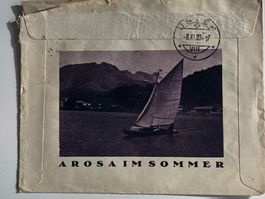 Illustrierter Werbebrief AROSA 1923 !!!