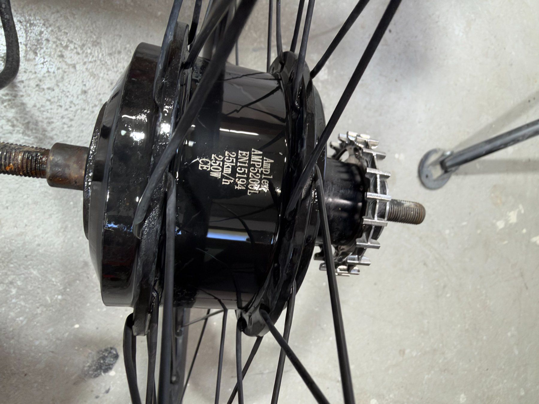 Pezzi di ricambio: Ampler Ersatzteile: Hinterrad mit Antrieb AMP5200L – Usato da Geuensee venduto da Hopppe