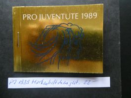 Pro Juventute 1989 Markenheftchen gestempelt