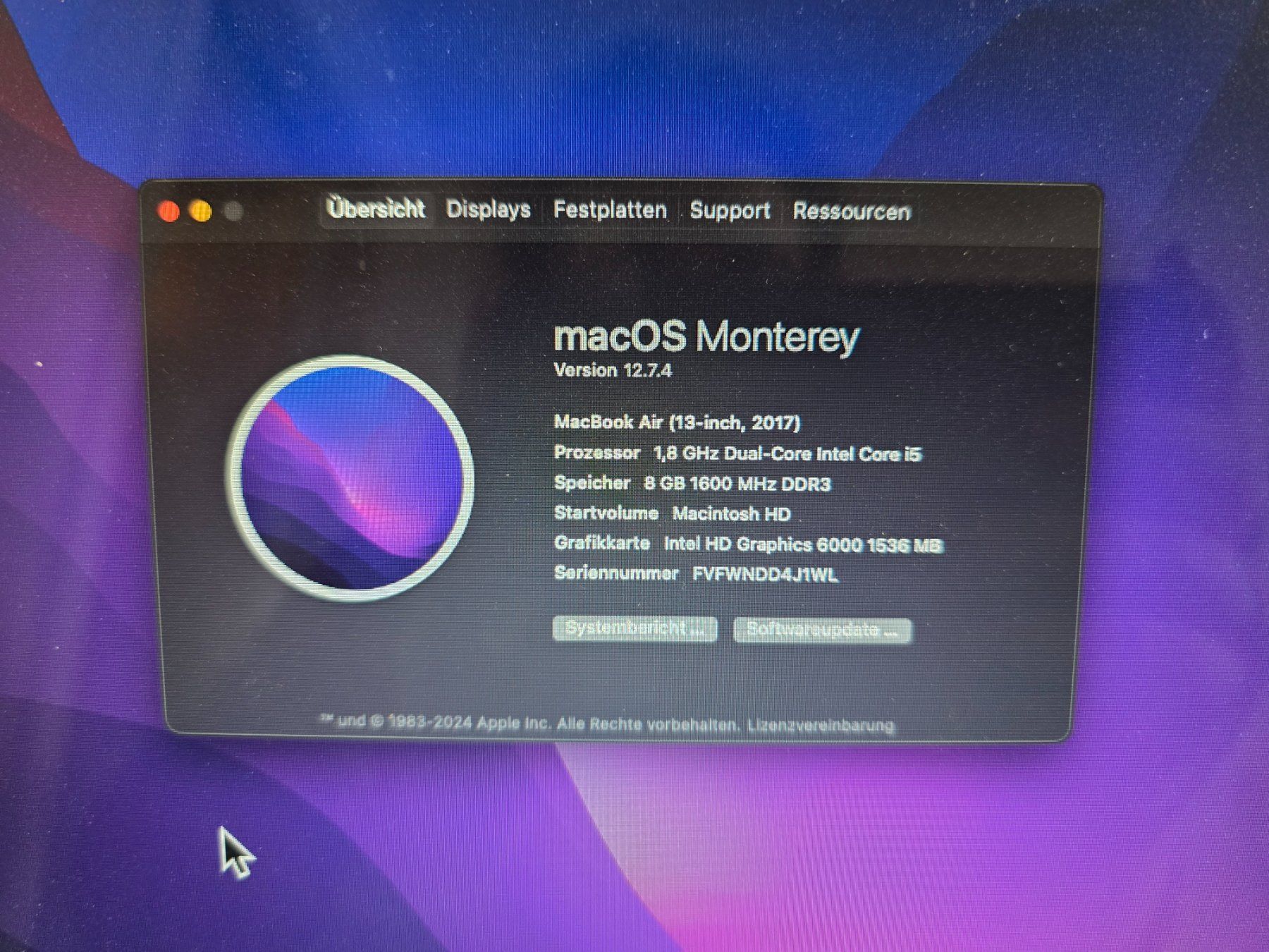 Apple Notebooks: Macbook Air – Gebraucht aus Heimenschwand von Kitafrau95 2