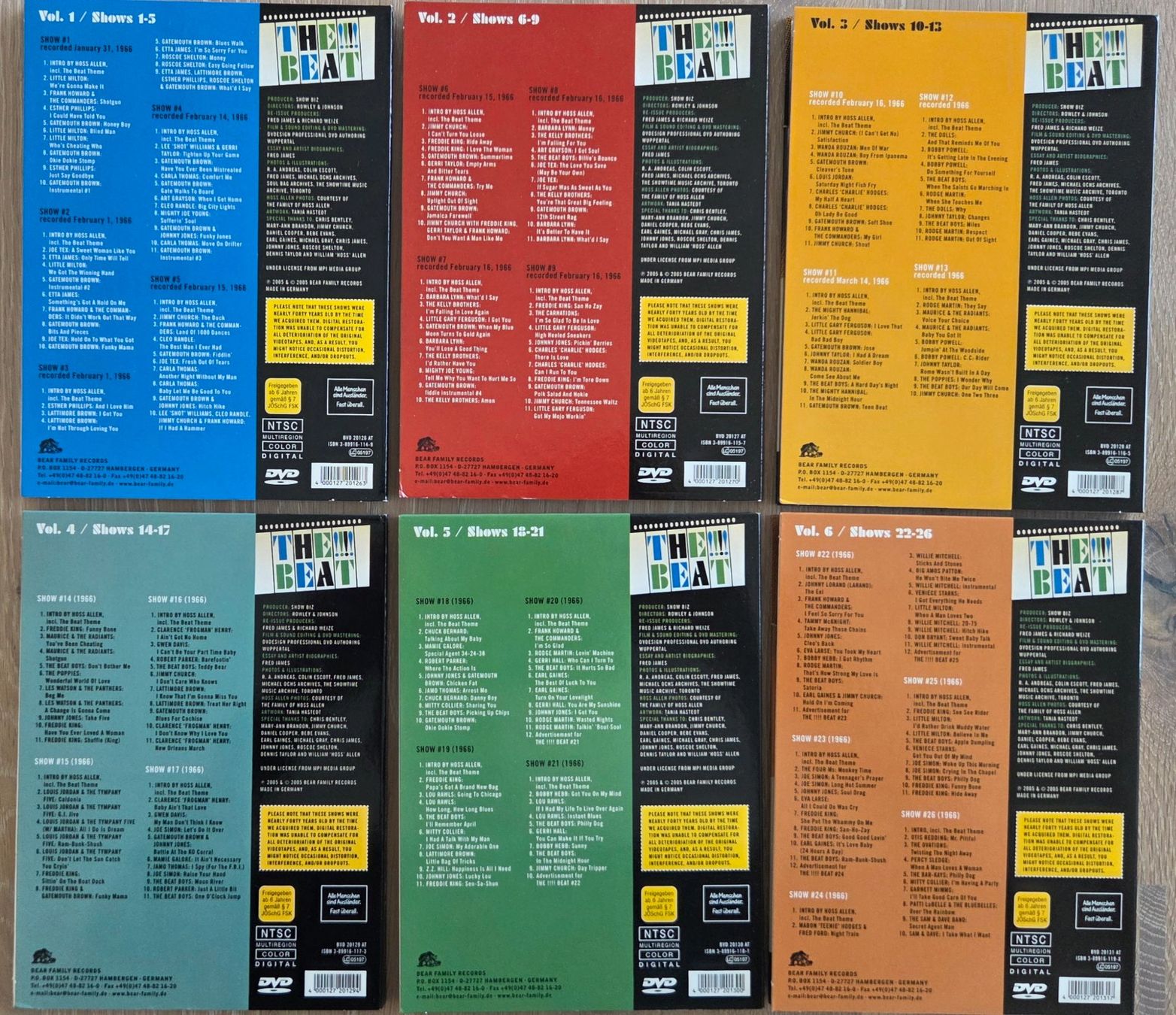 Tutti i DVDs: The!!!! Beat Vol. 01 - 06 – Usato da Ittigen venduto da bluesboy_66 1