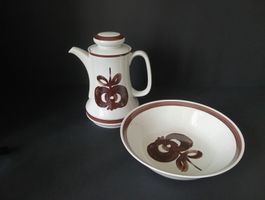 Winterling Bavaria Kaffeekanne & Schüssel Skandinavien 70s