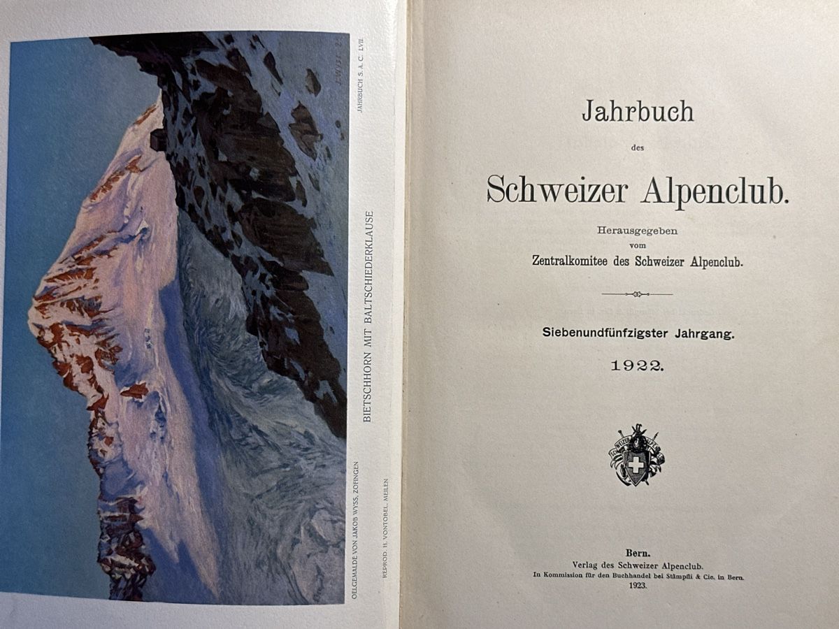 Livres: Spannende Berg Geschichte: SAC 1922 – D'occasion à Berschis par Vild1