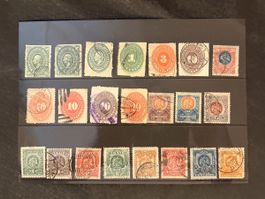 Lot de 21 timbres poste Mexique oblitérés divers