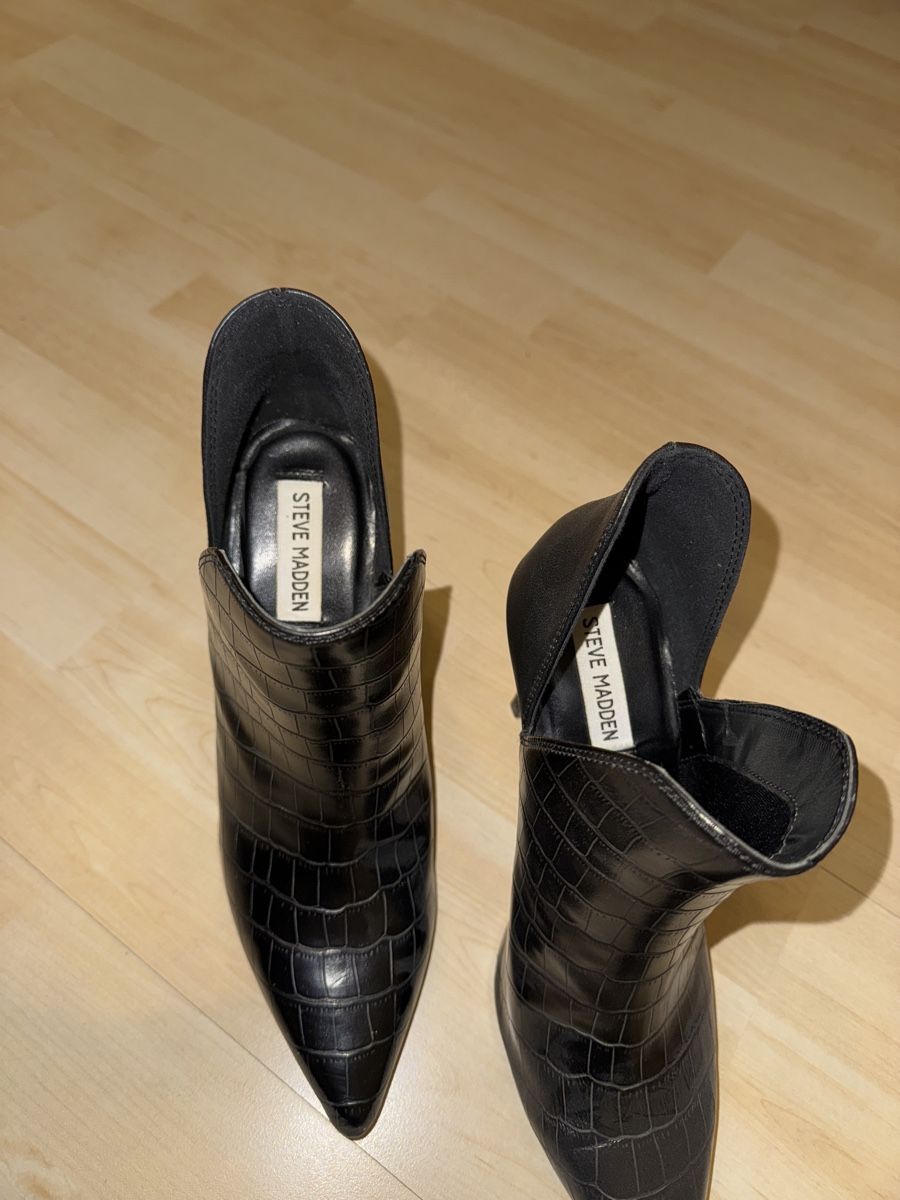 Steve Madden Damenschuhe: Schicke schwarze Stiefeletten Gr. 39 – Neu (gemäss Beschreibung) aus Urswil von shanabucher 1
