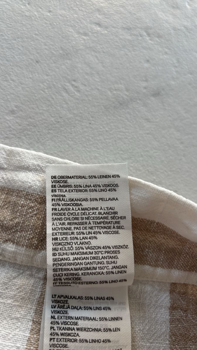 H&M Gonne: H&M Leinenrock beige-weiss 42 – Usato da Seengen venduto da sa_land 5