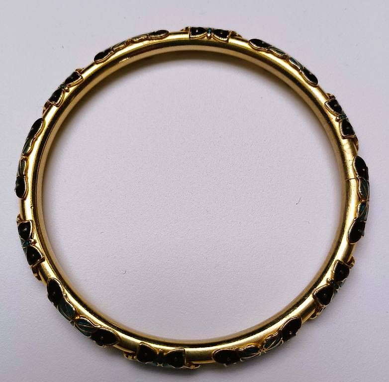 Bracciali & Braccialetti: Armreif mit Schmetterlingen, Durchmesser ca. 75 mm – Usato da Gunzgen venduto da Isicroft