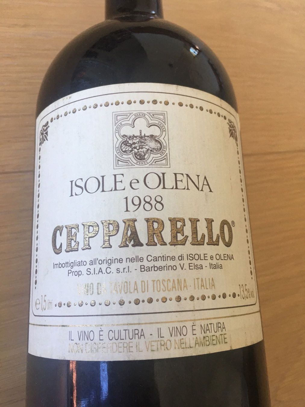 Vino: Cepparello 1988 Magnum Isole e Olena – Nuovo (secondo la descrizione) da Beinwil am See venduto da isole 1