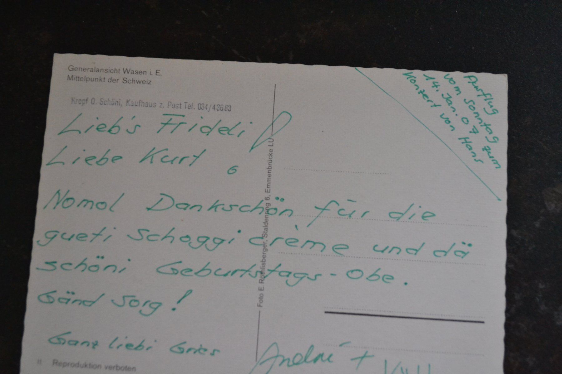Cartoline postali: AK Wasen im Emmental BE – Usato da Beinwil am See venduto da kajak55 1