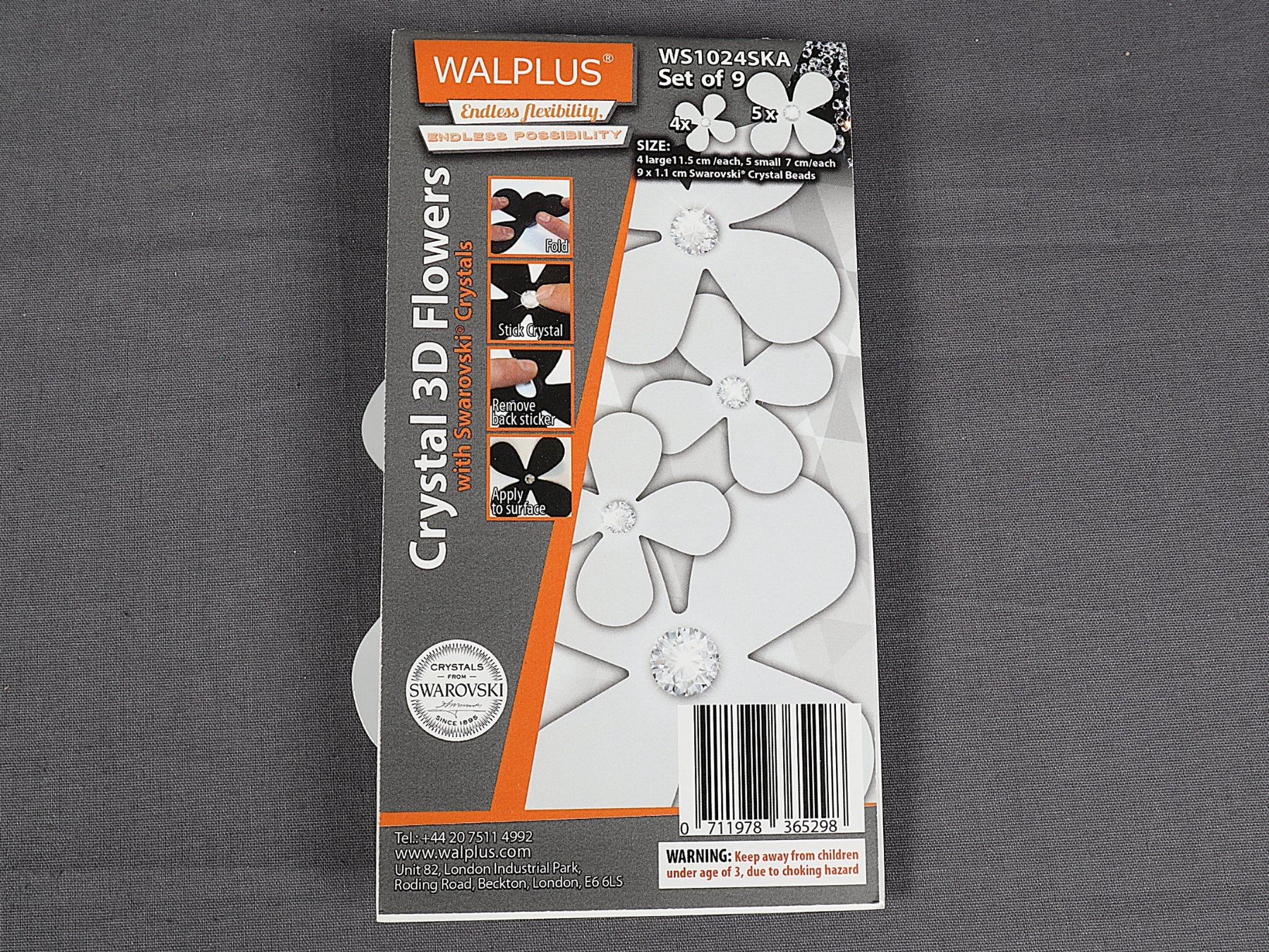 Alle Dekorationen: WALPLUS White Crystal 3D Flowers – Neu (gemäss Beschreibung) aus Steinen von Restwert_Steinen 5