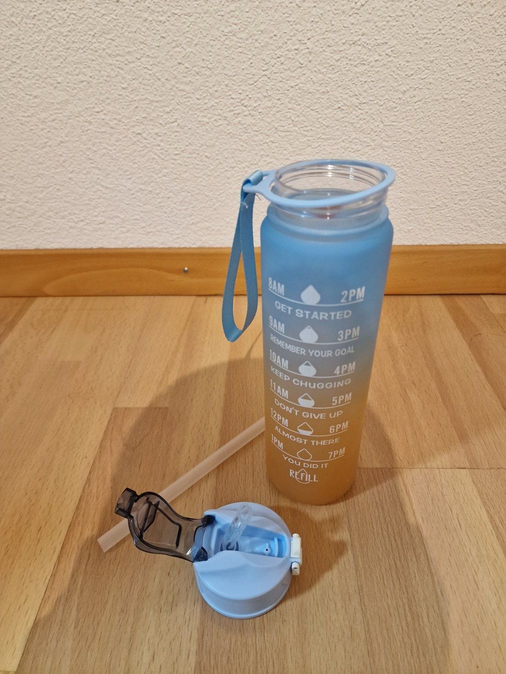 Borracce & Thermos: Wasserflasche Trinkflasche Kunststoff "Hellblau" – Nuovo (secondo la descrizione) da Buchrain venduto da Sssschaller 2