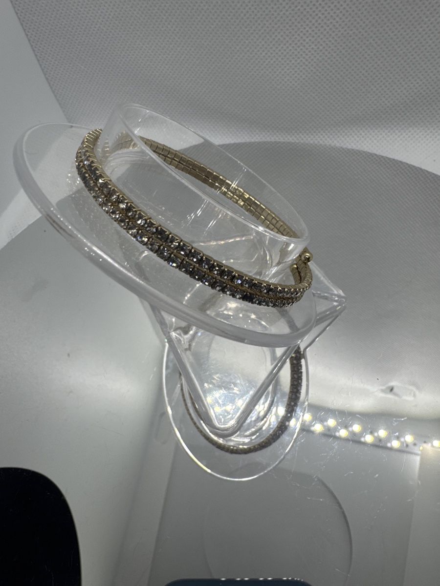 Swarovski Armbänder & -reifen: Glitzerndes Goldarmband mit Strasssteinen – Neu (gemäss Beschreibung) aus Kloten von bea_jtl7 1