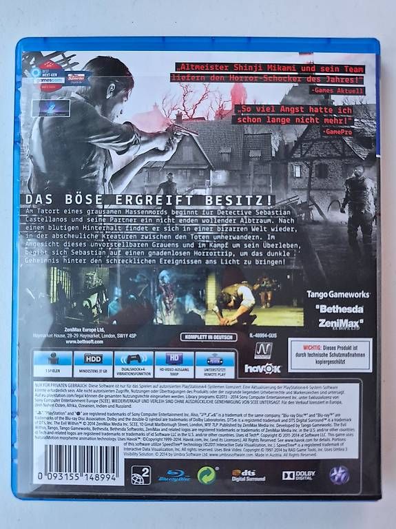 Spiele: THE EVIL WITHIN PS4 – Gebraucht aus Horw von Mschaefer 1