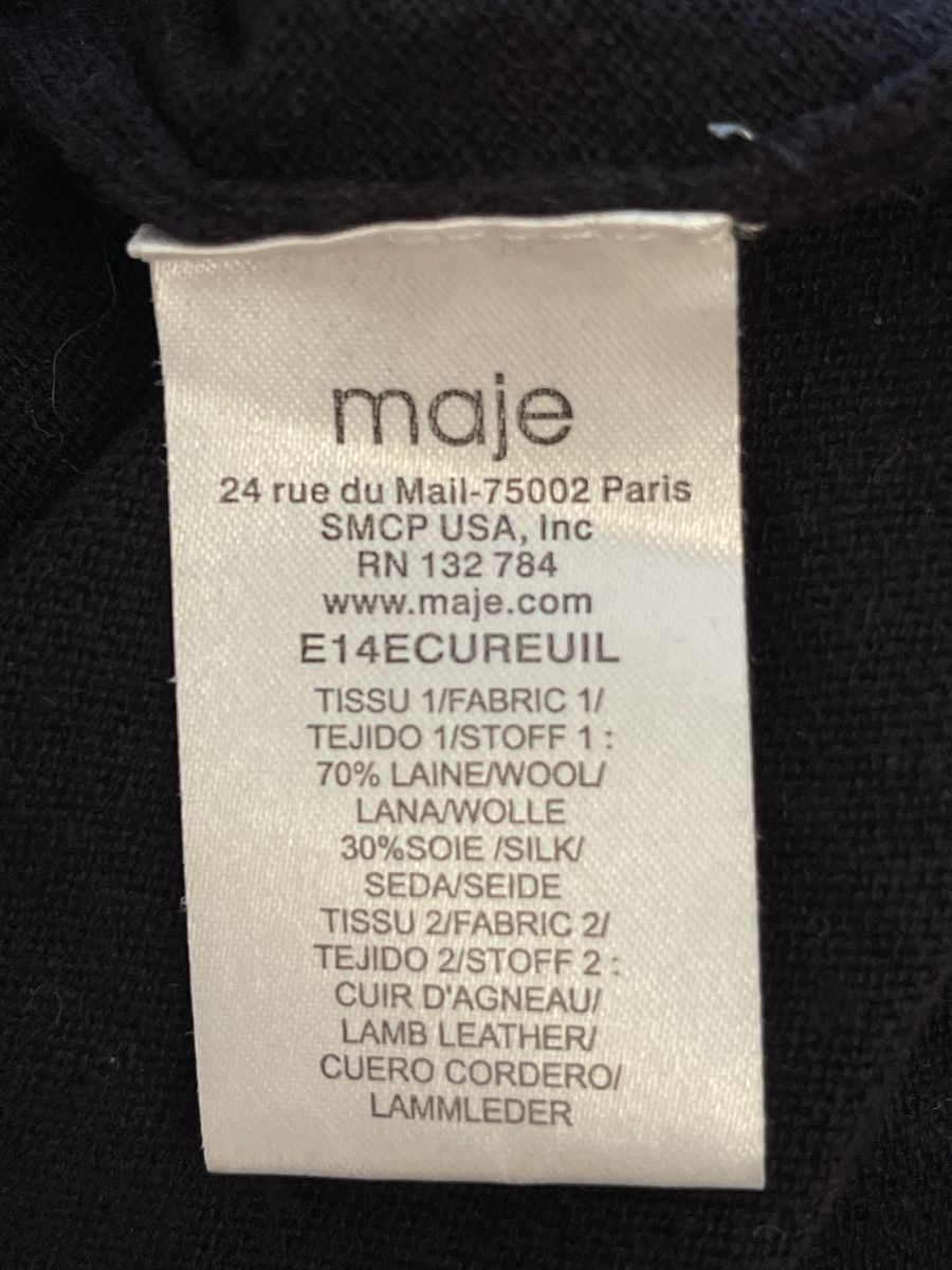 Maje Maglioni & Felpe: MAJE sweater with leather sleeves – Usato da Castagnola venduto da Car2X2N 3