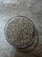 Rocailles - Perlen Farbe Transparent Silber / 2,6 mm