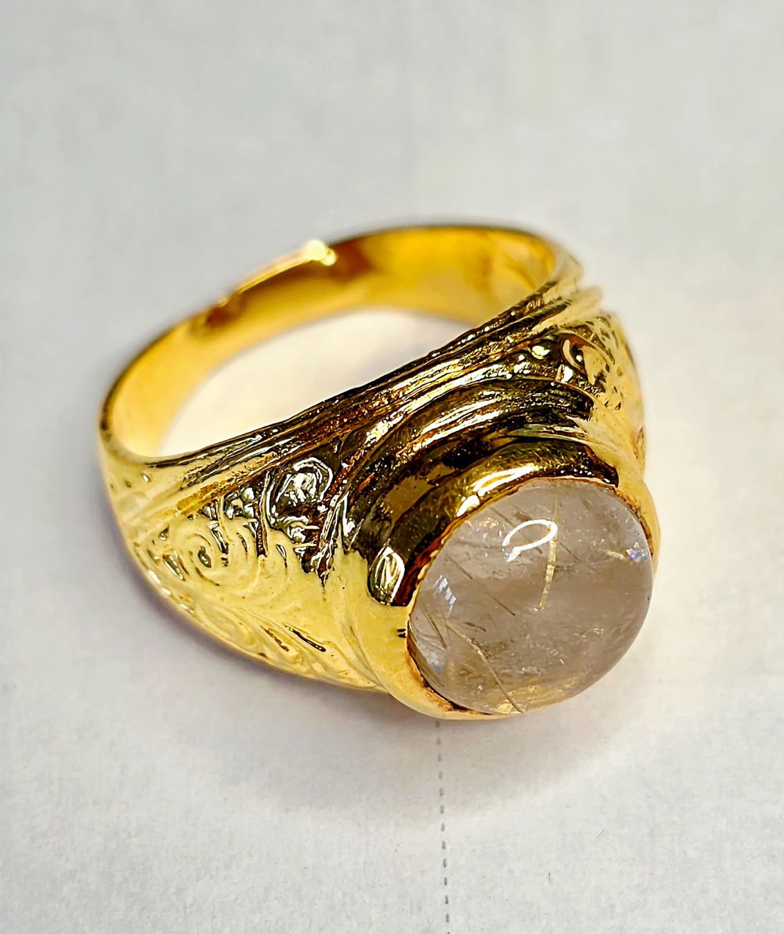 Anelli: Fingerring Rutil cabochon – Nuovo (secondo la descrizione) da Zürich venduto da Benedikt21 3