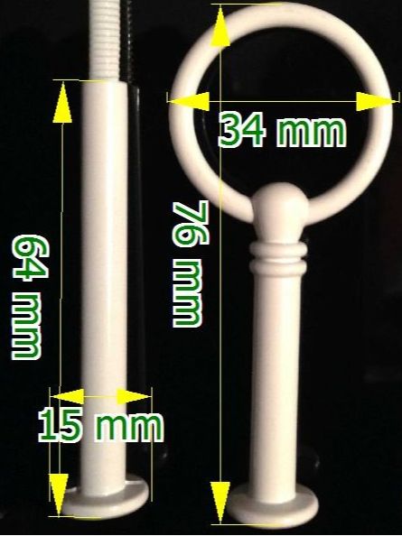 Piatti: ETAGERE  MINIRING  WEISS      2 STANGEN – Nuovo e nell'imballaggio originale da Subingen venduto da Etageren 4