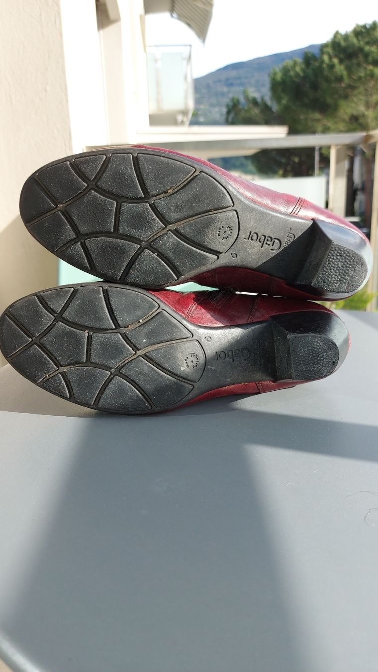 Gabor Scarpe da donna: Bottines rouges en cuir véritable – Usato da Sion venduto da aud_7pxl 3