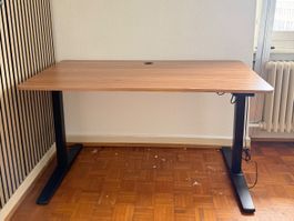 Bureau électrique bois hauteur réglable