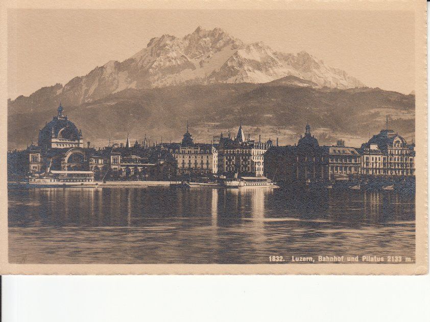 Cartoline postali: Luzern Bahnhof ca. 1920 – Usato da Bürglen TG venduto da StampGraf