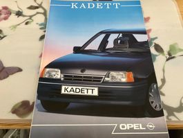 Opel Kadett E Faltprospekt 8 Seiten Januar 1989