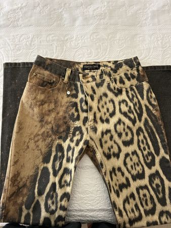 Jeans Roberto Cavalli originali animalier maculati XS – Made