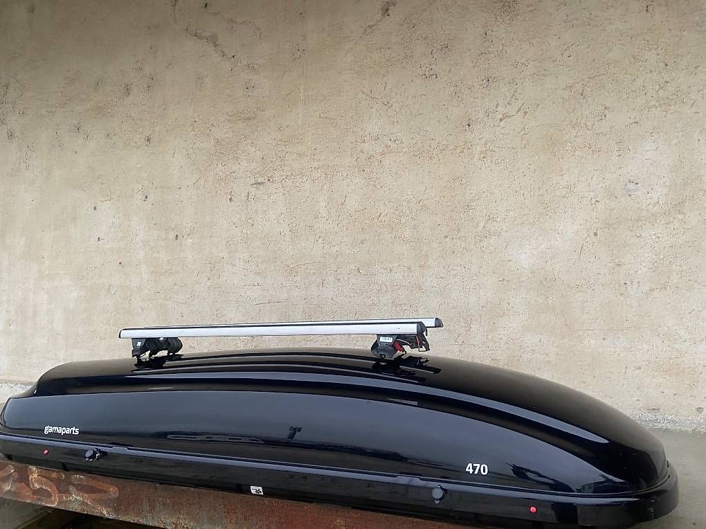 Coffres de toit: XXL Dachbox Gamaparts 470 L mit oder ohne Träger  – D'occasion à Leuzigen par Doppelrad 1