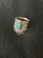 Ring Silber mit Türkis neu