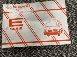 Subaru Betriebsanleitung 1989 E Serie