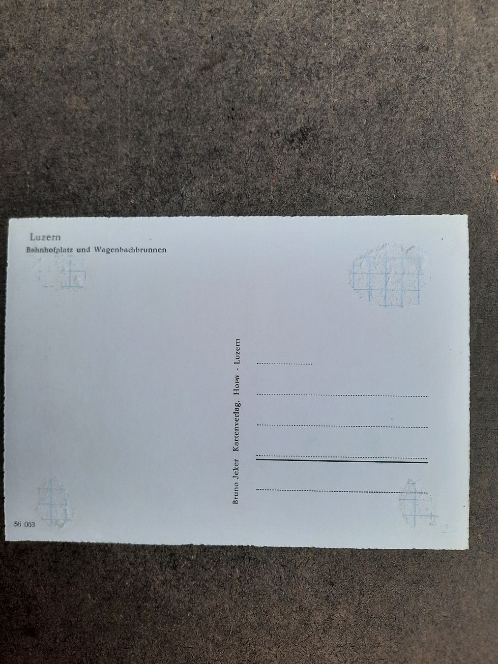 Cartoline postali: alte Ansichtskarte Luzern, Wagenbachbrunnen, ca. 1960 – Usato da Nottwil venduto da mar_jqm7 1