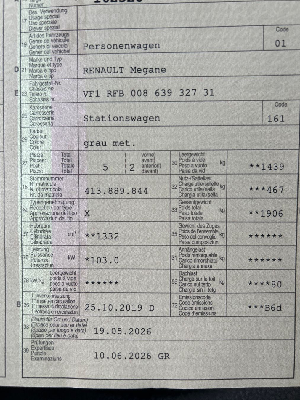 Renault Autos: Renault Megan Frisch ab MFK – D'occasion à Laax GR par Iusti27 9