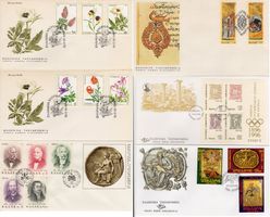 6 schöne Motiv FDC's von Griechenland (Michel EURO 23,00)